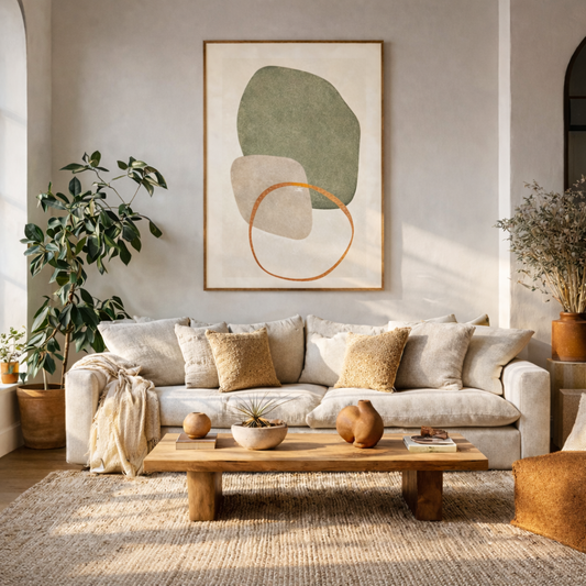 Neutral Organic Form Wall Art