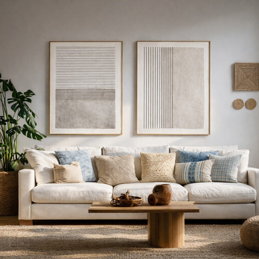 Modern Neutral Line Abstract Wall Art