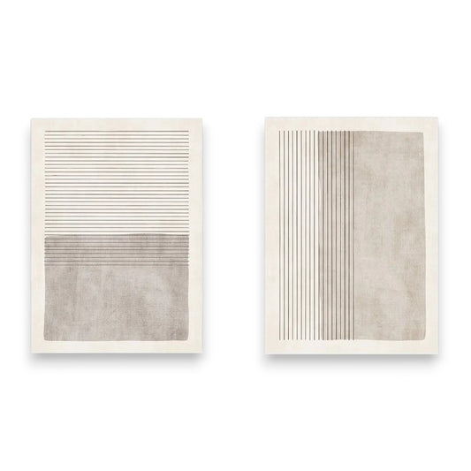Modern Neutral Line Abstract Wall Art